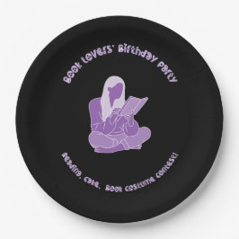 Prato De Papel Livros de temas de festa de aniversário