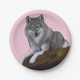 Prato De Papel Lobo