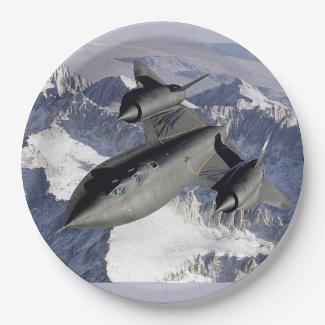 Prato De Papel Lockheed SR-71B Blackbird (Frente)