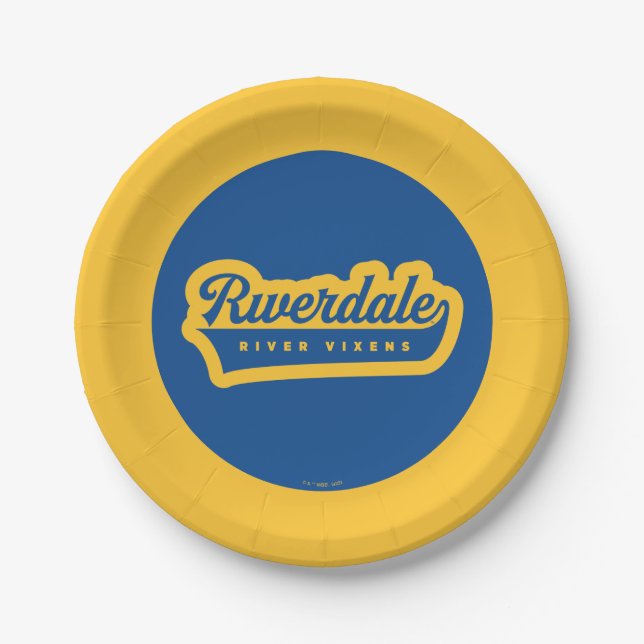 Prato De Papel Logo Riverdale River Vixens (Frente)