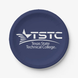 Prato De Papel Logotipo da Texas State Technical College