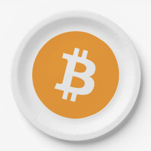 Prato De Papel Logotipo de Cryptocurrency Bitmoeda