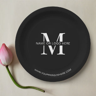 Prato De Papel Logotipo de negócios de evento corporativo mínimo