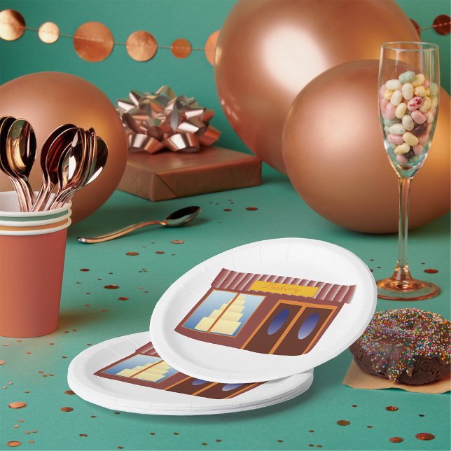 Prato De Papel Loja de Bolo Frontal Comprada (Criador carregado)