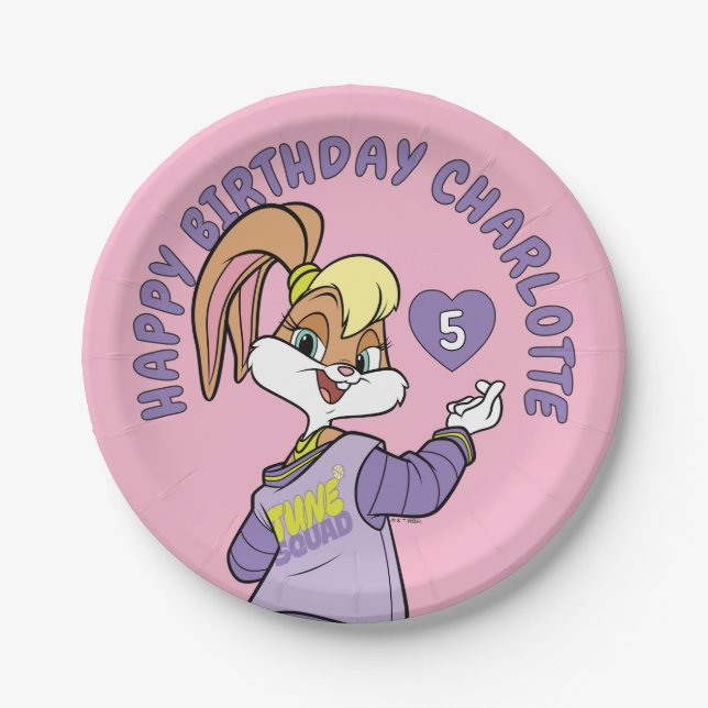 Prato De Papel Lola TUNE SQUAD™ Varsity Heart (Frente)