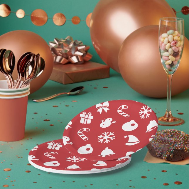 Prato De Papel Lolailo 12 Feliz Natal/Feliz Navidad (Múltiplo)