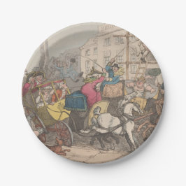 Prato De Papel Londres - Placas redondas de papel