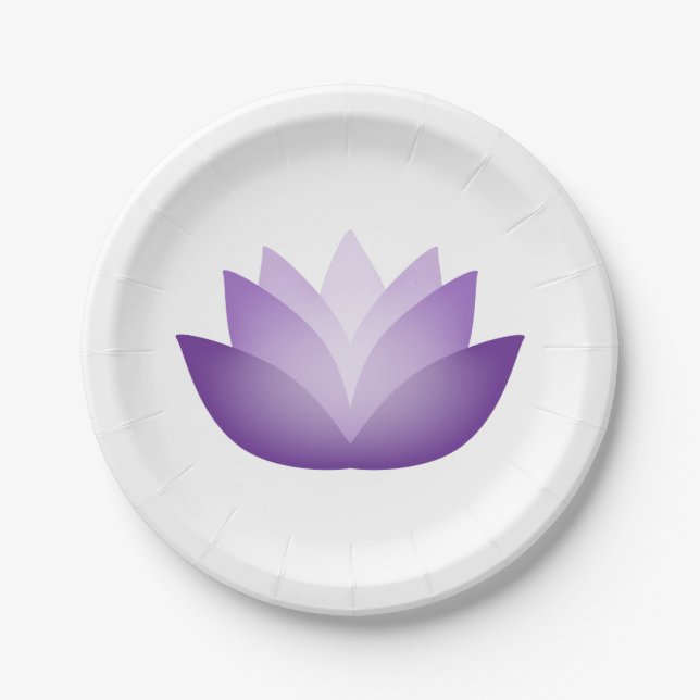 Prato De Papel Lotus Puro bonito (Frente)