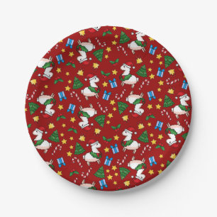 Prato De Papel Loucura do lama do feriado