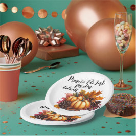 Prato De Papel Louvado Senhor