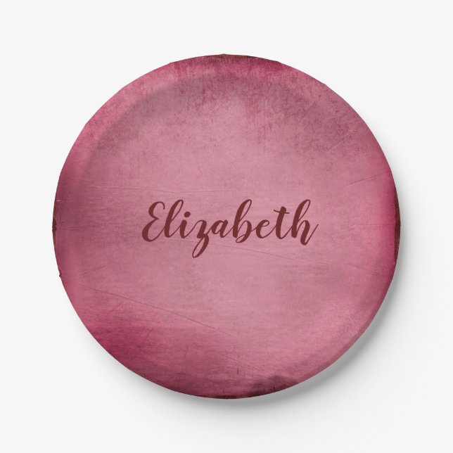 Prato De Papel Lovely Burgundy (Frente)