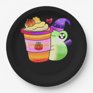 Prato De Papel Lover Latão de Poção de Arroz de Pumpkin Mágico