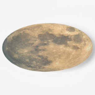 Prato De Papel Lua cheia