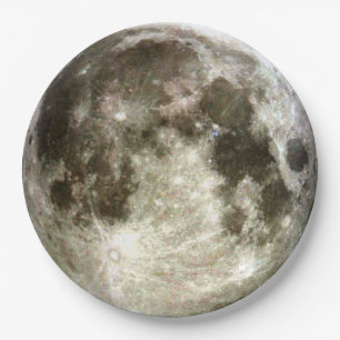 Prato De Papel Lua cheia