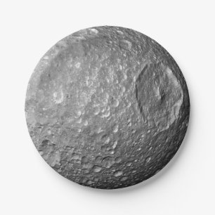 Prato De Papel Lua Mimas de Saturn