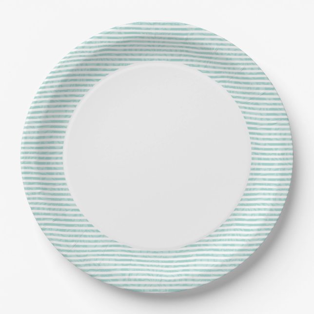 Prato De Papel Luau Plates | Greve Verde (Frente)