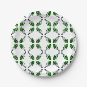 Prato De Papel Lucky Clover 🍀 Um Símbolo Eterno da Boa Fortuna