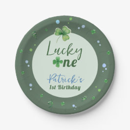 Prato De Papel Lucky One St Patrick Boy Birthday
