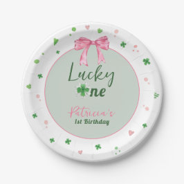 Prato De Papel Lucky One St Patrick Girl Birthday
