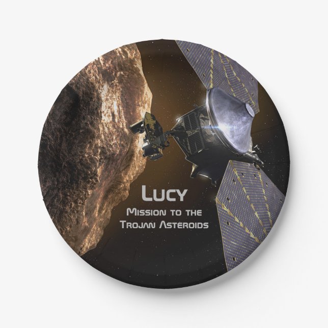 Prato De Papel Lucy Mission to Study Trojan Asteroids (Frente)
