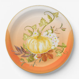 Prato De Papel luz de abóbora