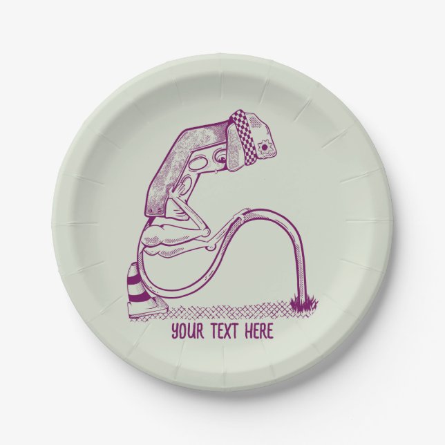 Prato De Papel Luz de tráfego deprimida (Frente)