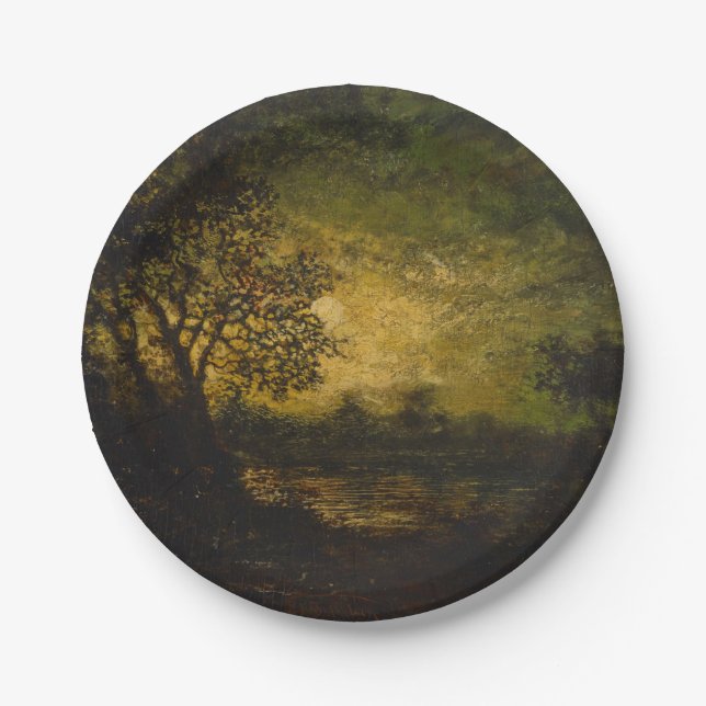 Prato De Papel Luz-lua (por Ralph Albert Blakelock) (Frente)