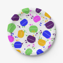 Macaron Confetti - Placas de Papel