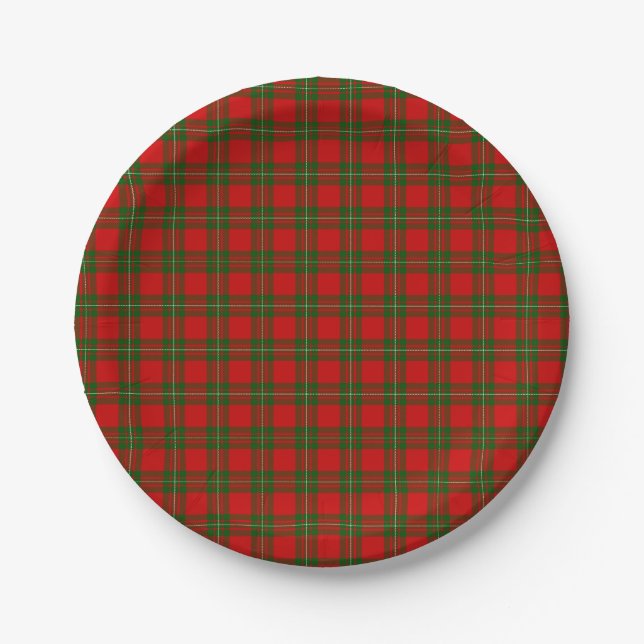 Prato De Papel MacGregor Tartan (Frente)