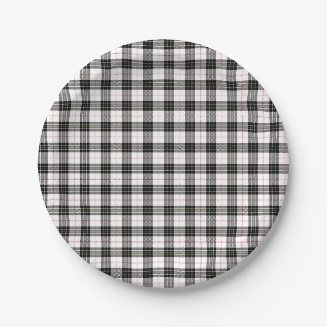Prato De Papel MacPherson Tartan (Frente)