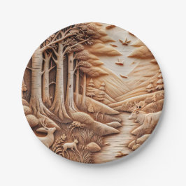 Prato De Papel Madeira