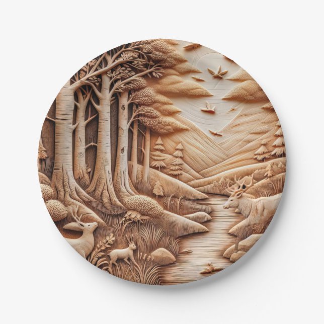 Prato De Papel Madeira (Frente)