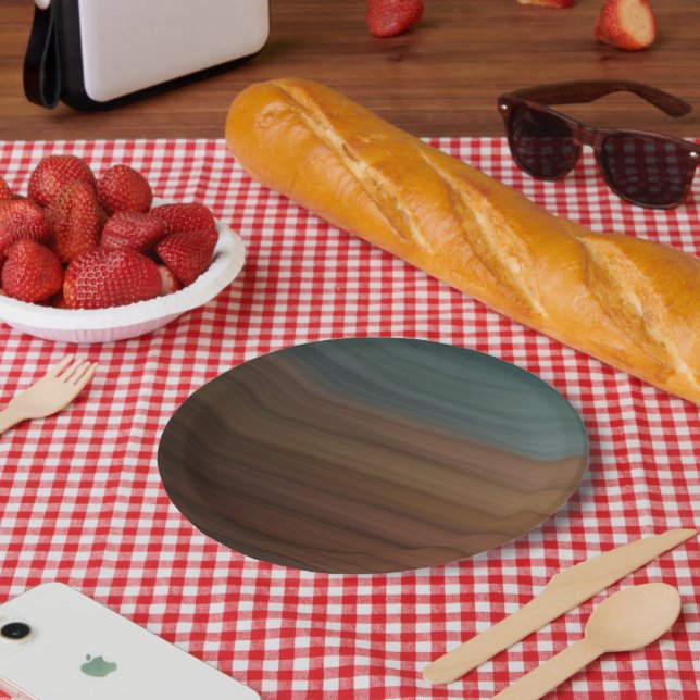 Prato De Papel Madeira Pintada do Deserto do Sudoeste (Piquenique)