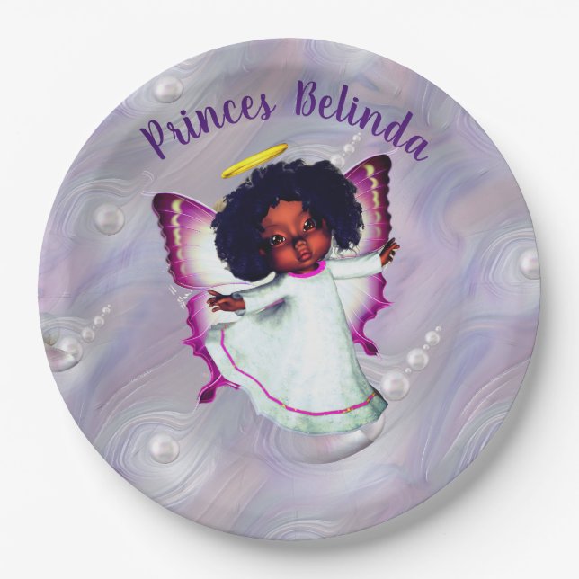 Prato De Papel Mãe das Pérolas dando à luz uma Pérola Bebê (Frente)