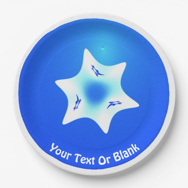 Prato De Papel Magen Lavan (White Star) (Frente)