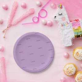 Prato De Papel Magenta Personalizado