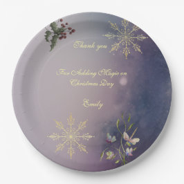 Prato De Papel Magical Christmas Glow Christmas Birthday plates