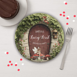 Prato De Papel Magical Fairy First Birthday Party