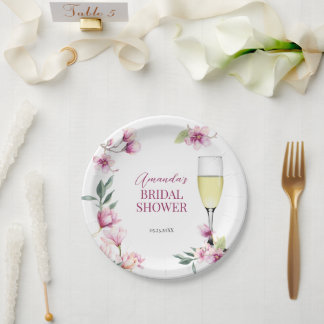Prato De Papel Magnolia Brunch e Bubble