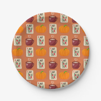 Prato De Papel Mahjong Autumn Plate
