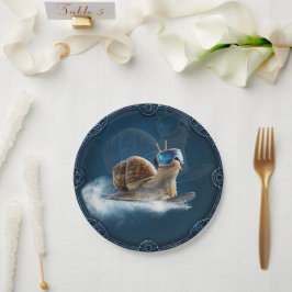 Prato De Papel Mais legal que o resto, o caracol de snowboard.