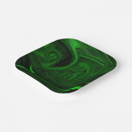 Prato De Papel malaquite verde-textura
