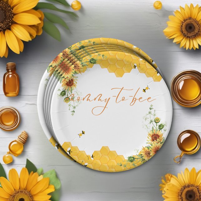 Prato De Papel Mamãe-A-Abelha-Raposa (Criador carregado)