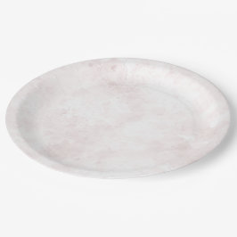 Prato De Papel Mancha de Aquarela Rosa Bege Casamento Glam Modern