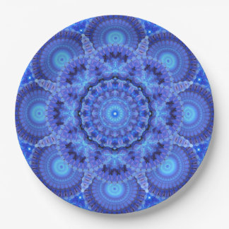 Prato De Papel Mandala Azure da harmonia