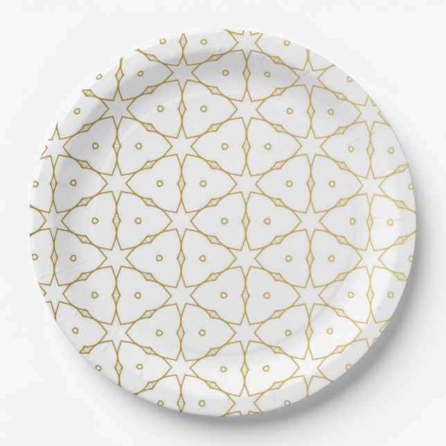 Prato De Papel Mandala de Luxo 52 (Frente)