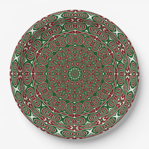 Prato De Papel Mandala natal