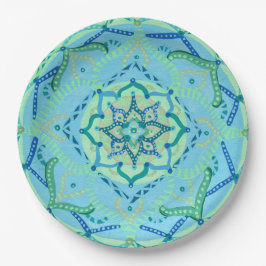 Prato De Papel Mandala Paper Plates