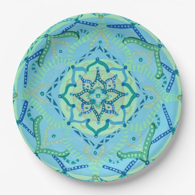 Prato De Papel Mandala Paper Plates (Frente)