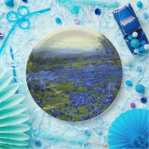 Prato De Papel Manhã nos Bluebonnets